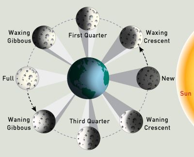 moon phase diagram